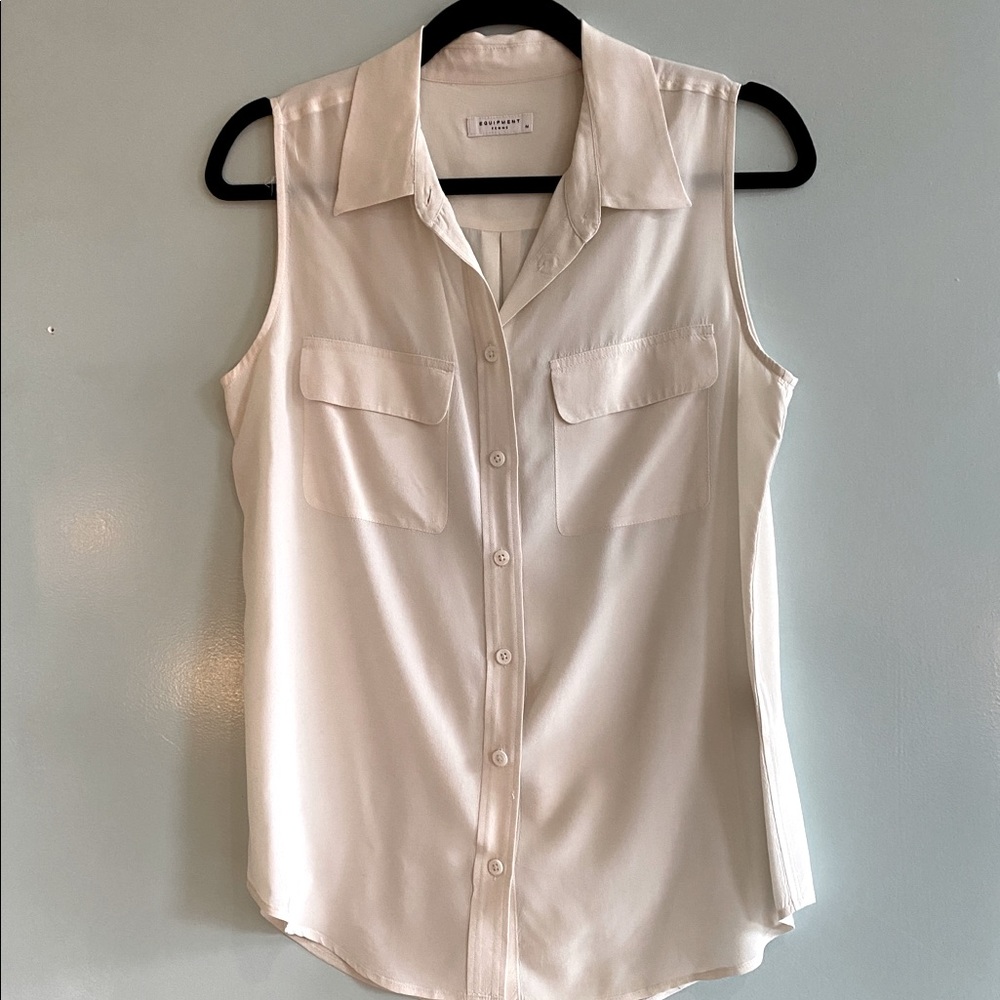Equipment Signature Sleeveless Blouse